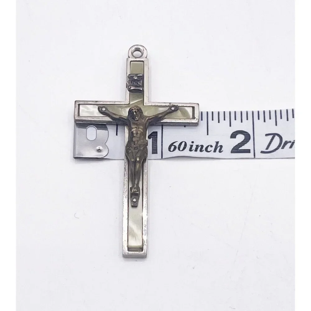 Vintage Roman Catholic Crucifix Catacombs St Callistus Rome Pilgrimage Pendant